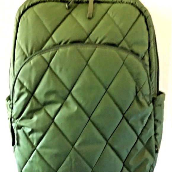 Vera Bradley Essential Large Backpack Pearlized Cedar Green R$195 main image 7